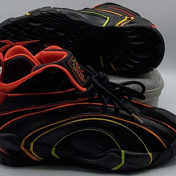 Reebok Shaqnosis X Hot Ones Men\'s Size 8 W/Laces Black/Grey/Red H68851 NEW main image 6
